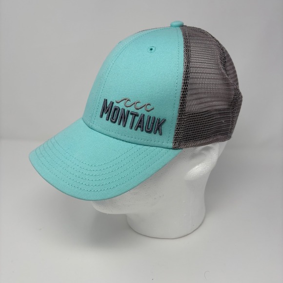 Legacy Other - Montauk NY SnapBack Trucker Cap Mesh Back Teal Legacy